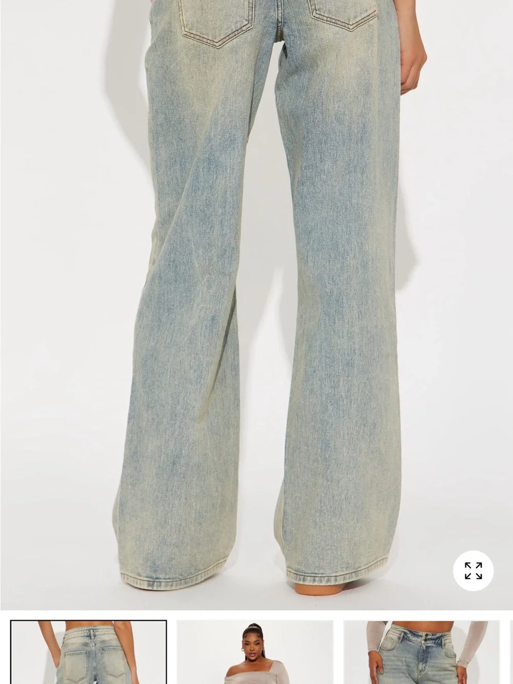 Tall Artesia Tinted Baggy Non Stretch Jeans - Light Wash